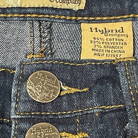 Hybrid & Company High-Rise Skinny Button-Fly Jeans Size 7 - Picture 5 of 7